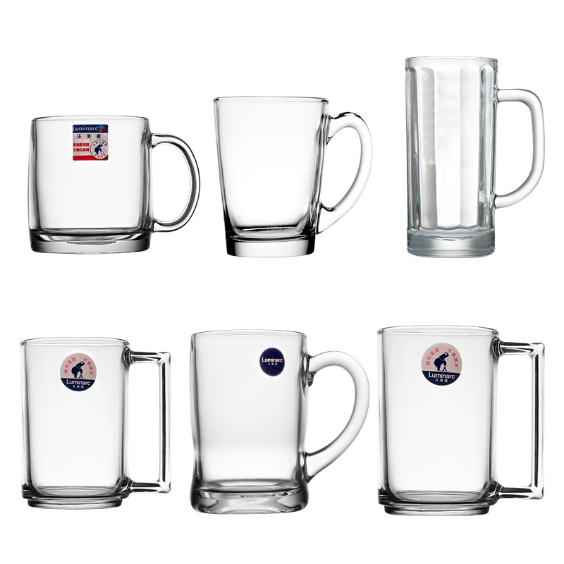 Le Mei Yamandon beer mug, heat-resistant glass water cup, tea brewing water cup, beverage handle cup, draft beer cup 51908 Item Picture