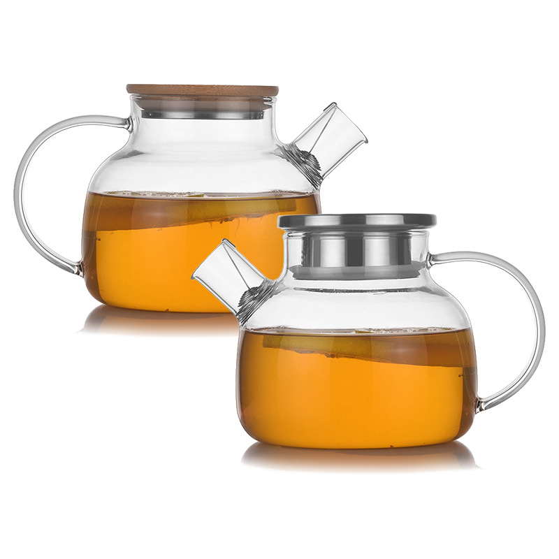 Cold water kettle, teapot, glass, high-temperature resistant, explosion-proof household cold water kettle, brewing teapot, water cup, cold boiled water kettle, flower teapot Item Picture