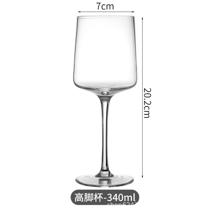 European Burgundy tulip cocktail, household tall glass, crystal glass, red wine glass wholesale Application Scenario