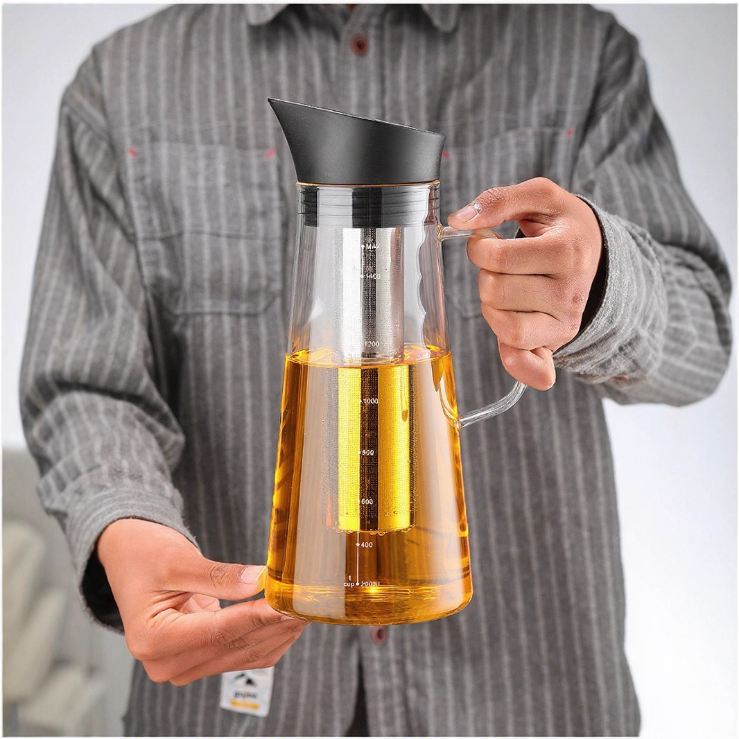 High borosilicate glass cold brew pot, household large-capacity coffee pot, filter extraction teapot, brewing utensils, cold brew bottle Application Scenario