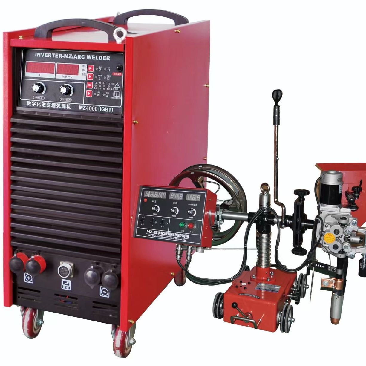 Factory direct delivery of mz1000 submerged arc welding machine with welding trolley, multi-functional submerged arc welding inverter automatic welding machine full figure