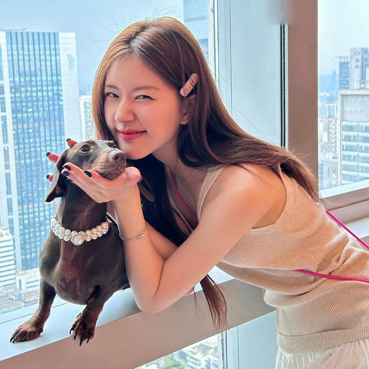 miumiu hair clips, side clips, women's side clips, Miumiu hair clips, 2025 new style bangs clips headwear, the same as Zhao Lusi's Specification drawing