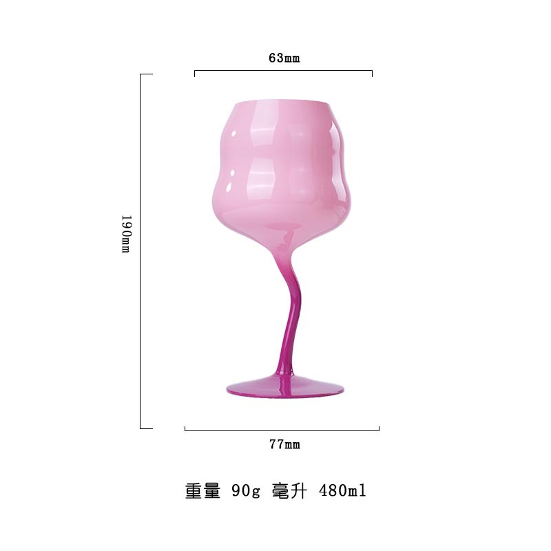 Candy-themed twisty cups, girlish cream cloud wine glasses, dopamine glass glasses, macaron wine glasses, highball glasses Item Picture