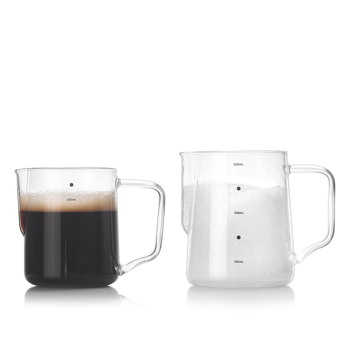 【 Customized LOGO】 Coffee latte art cup, milk foam maker with scale, coffee cup, coffee utensils, milk foam cup Item Picture