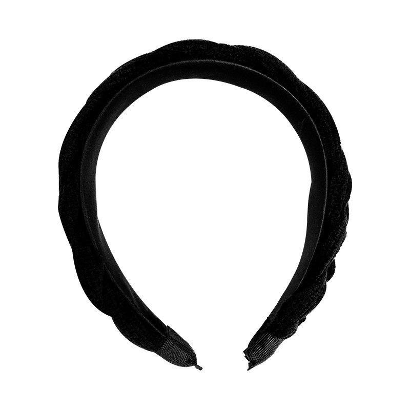 Korean facial cleansing headband for women, high head top, spring and summer, high-end style, twisted braided headband, 2025 new style headwear Item Picture