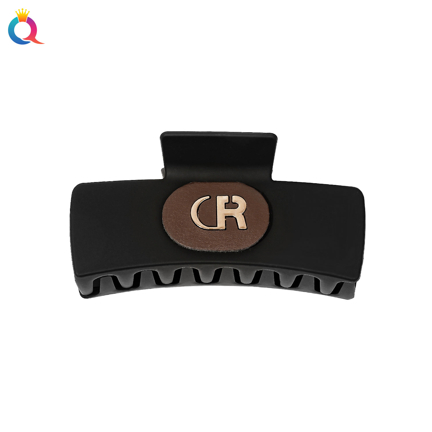 Qiyue Cross-border leather hair clips, high-end style, large size, large volume, women's hairpins, hair clips, shark clips, hair accessories wholesale Item Picture