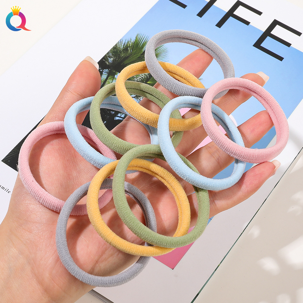 Qiyue Cross-border Box hair bands, high appearance level towel bands, high elasticity rubber bands, women's hair ties, hair accessories wholesale Specification drawing
