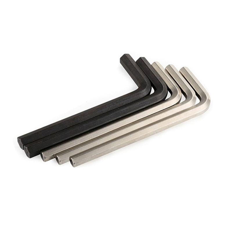 L-shaped hex socket wrench, single flat head hex socket screwdriver, hex socket square hexagonal hex socket wrench set, metric Specification drawing