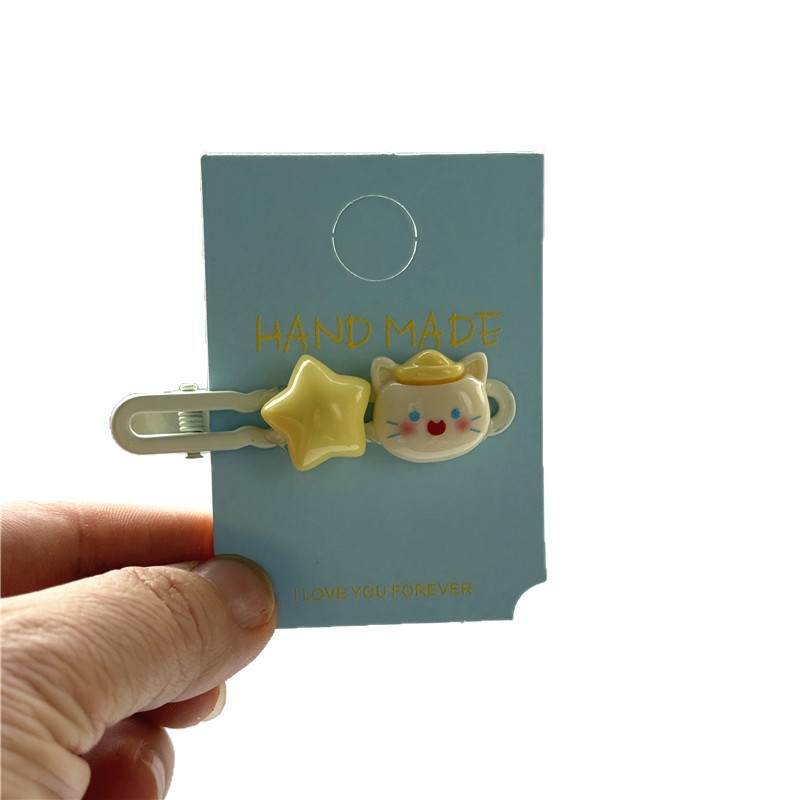 Cartoon cute children's hair clips, summer bangs hair clippers, sweet side hair clips for primary school girls Item Picture