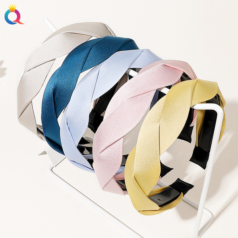 Qiyue Cross-border twisted hair Band, small fragrance style, high-end headband, face washing, hair pressure, high top of the head, hair hole, hair accessories wholesale full figure