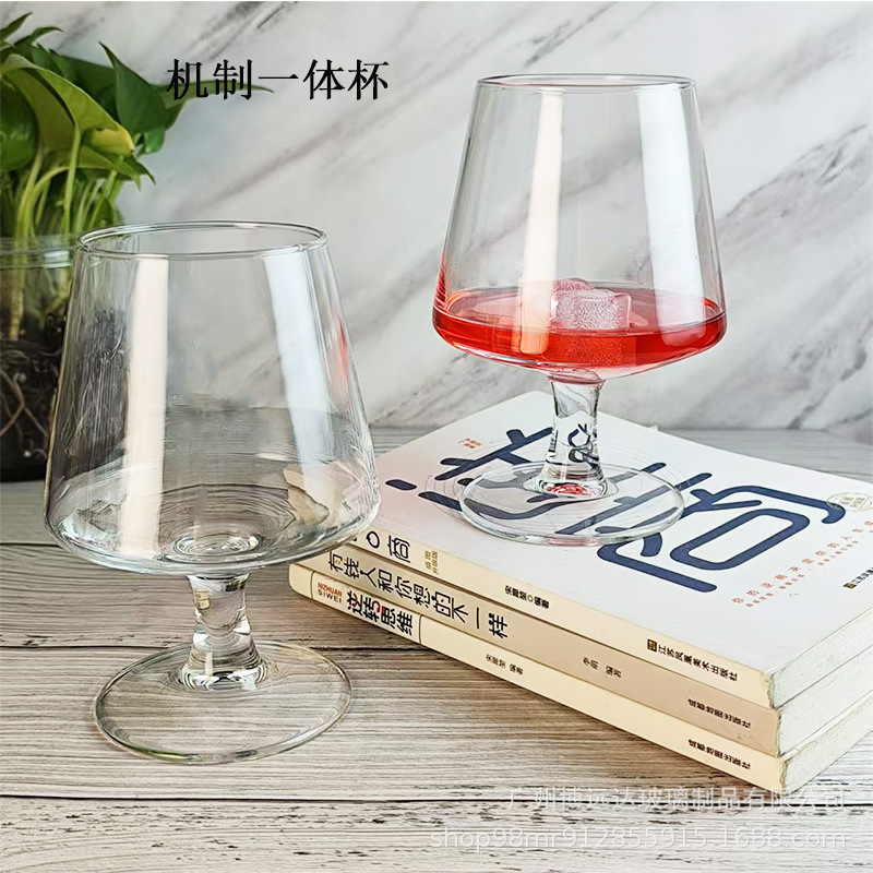 Waist-cinching brandy glass, glass low-stemmed glass, red wine glass, creative whisky craft beer glass, spirits wine glass details Picture