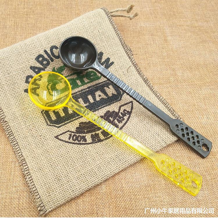 Coffee bean powder measuring spoon, 10g fruit powder spoon, milk powder spoon, plastic small spoon for milk tea shop, long fruit powder milk powder spoon details Picture
