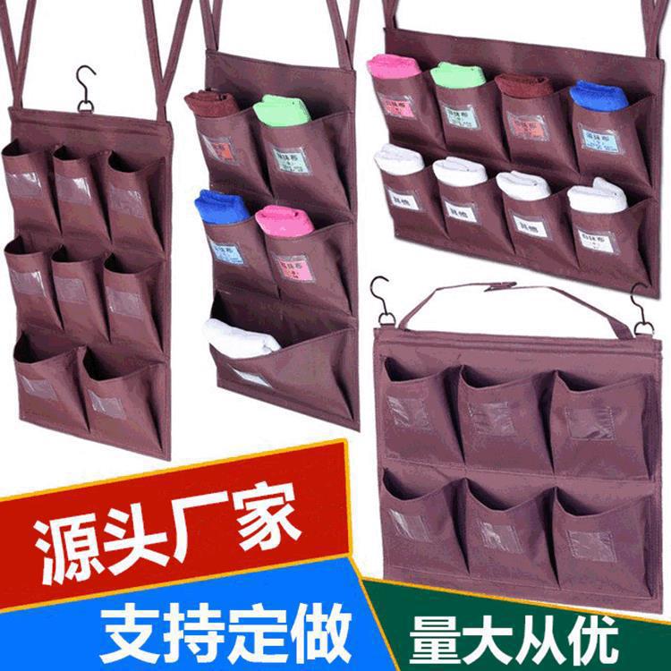 Hotel work cart, linen cart, functional cleaning cart, rag bag, storage bag, classification, hanging bag, tool and item organization full figure