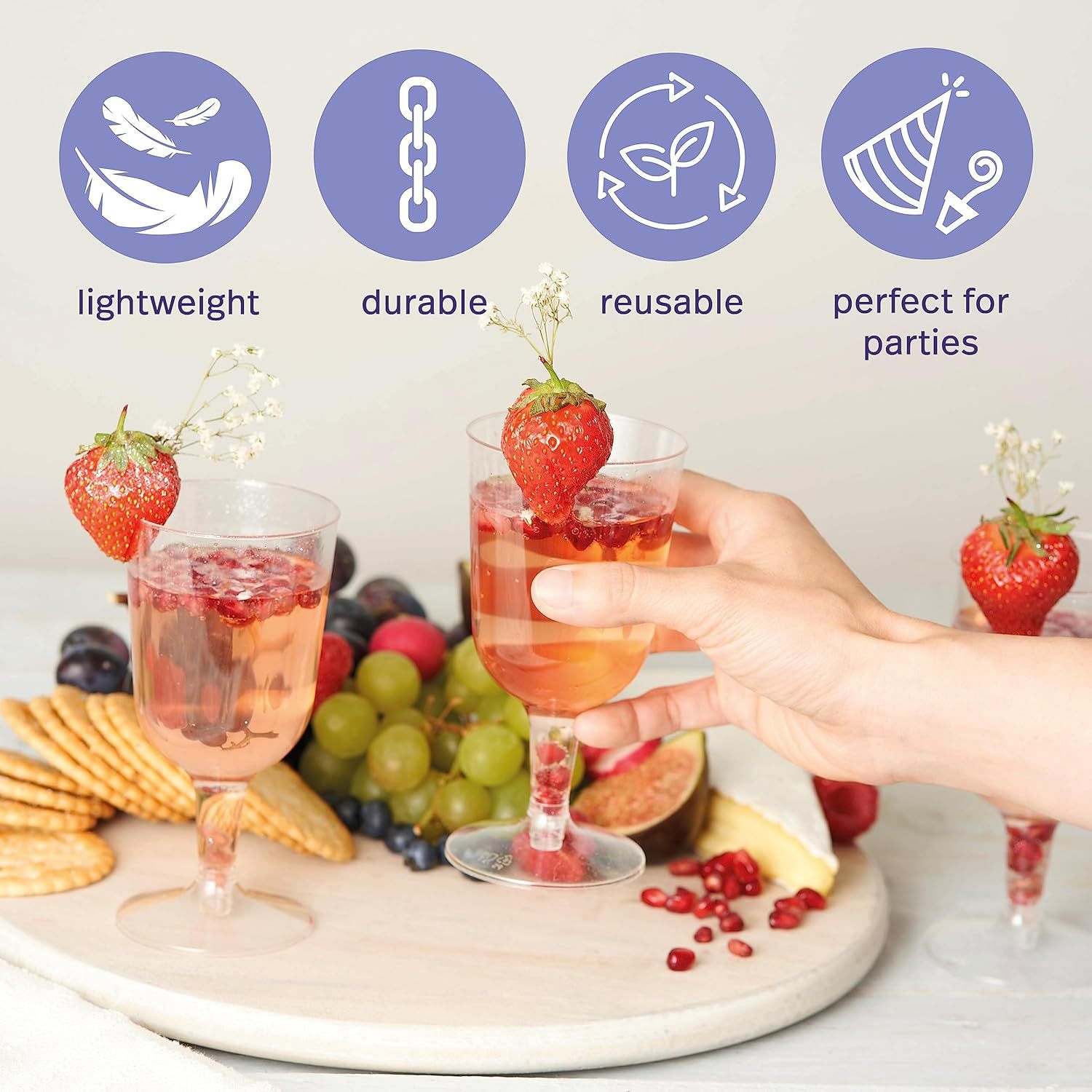 Wholesale 160ML transparent disposable red wine glasses, wedding party special red wine cocktail glasses, plastic tall glasses Application Scenario