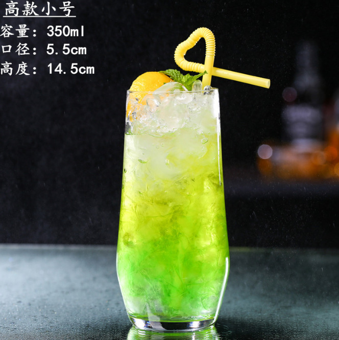 mojito glass, hyatt glass, juice glass, glass water glass, Colin glass, whisky glass, classic Mojito cocktail glass Item Picture
