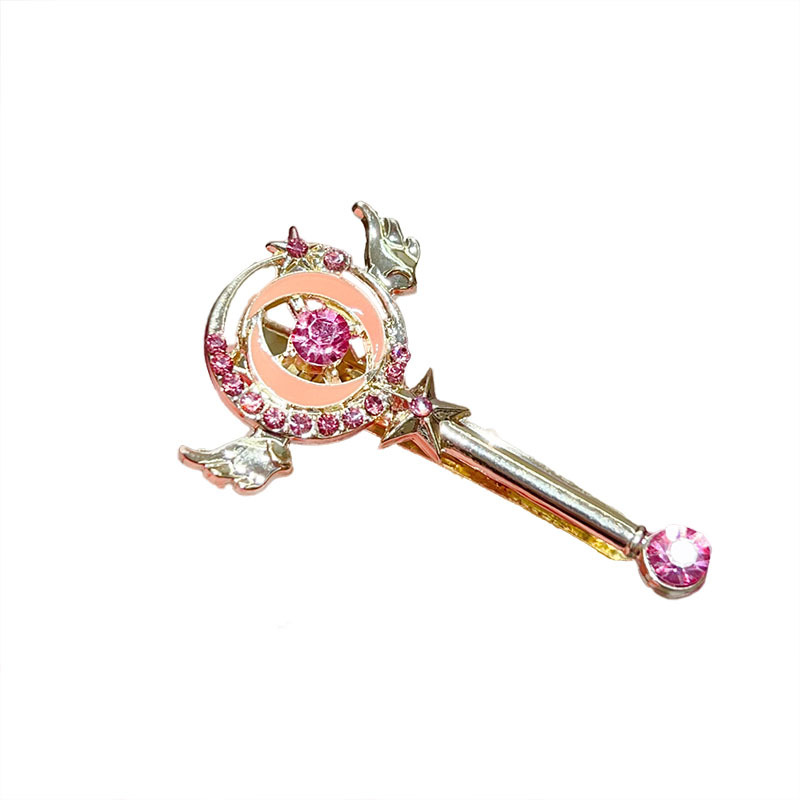 Magic wand hair clip, Japanese-style cute and girlish hair accessory, side clip, bangs clip, duckbill clip, trendy hair clip, fashionable headwear Item Picture