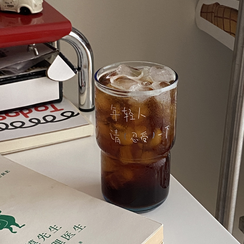 Young people on Instagram, please put up with the artistic blue texture. The coffee cup has a niche and high-end feel and is heat-resistant Application Scenario