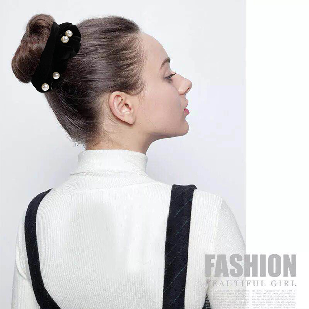 Qiyue Cross-border Large Intestine Hair Band Fabric Autumn and Winter Hair Band Sporty Korean High Elasticity Hair Band Feminine Charm Hair accessory Application Scenario