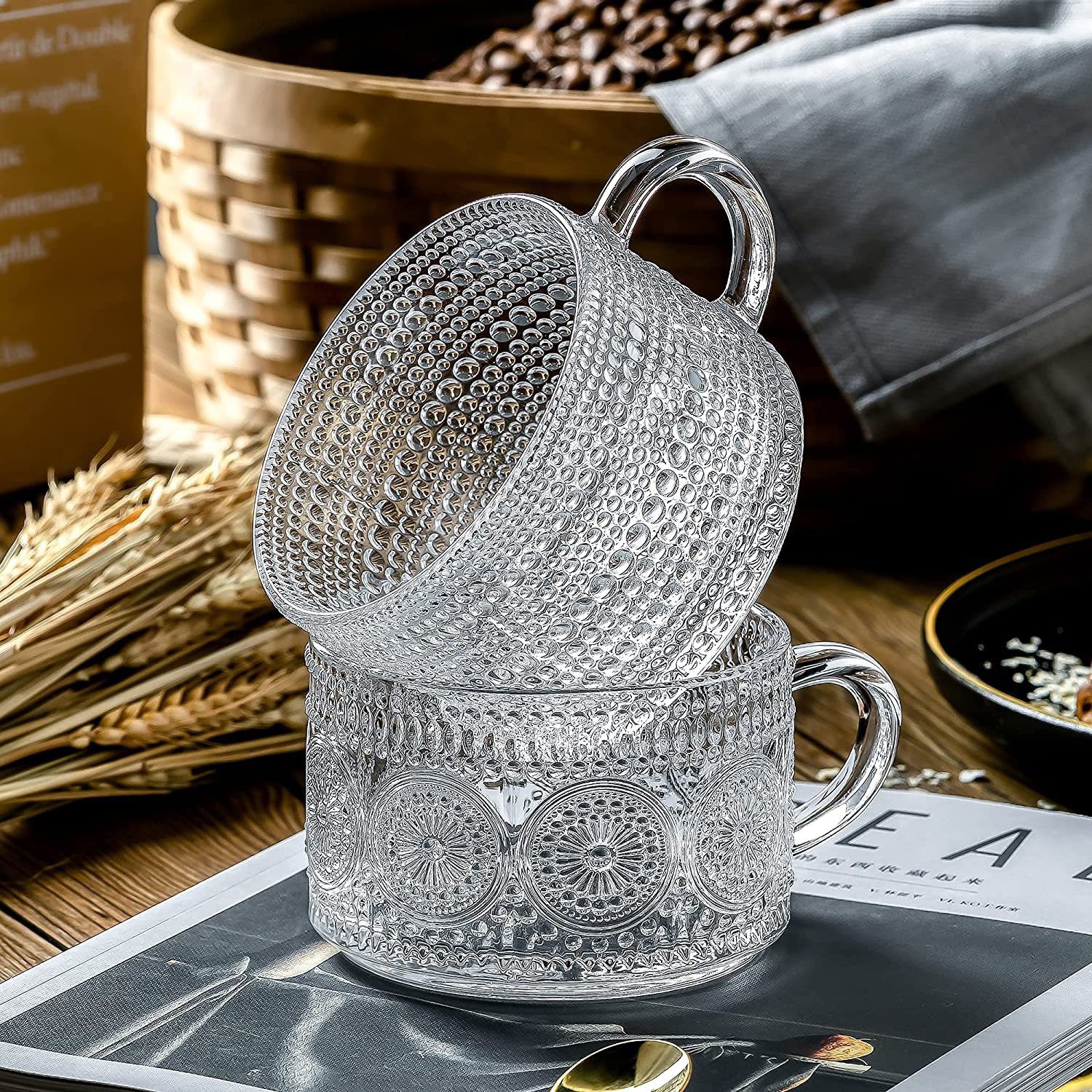 Cross-border Amazon sunflower relief breakfast milk overnight oatmeal cup with lid and spoon salad glass cup Application Scenario