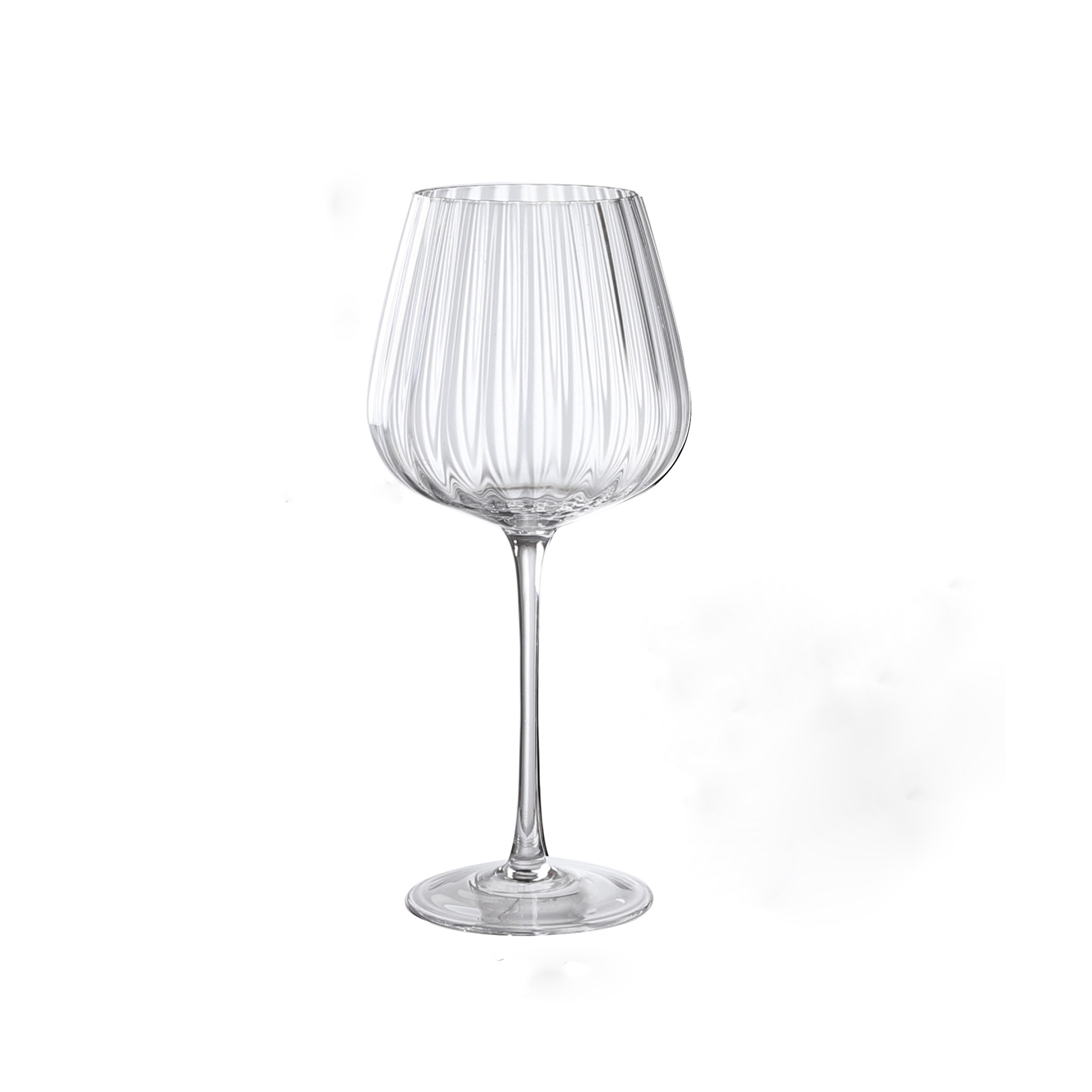 Nordic vertical striped red wine glasses, champagne glasses, creative striped crystal glasses, highball glasses, household crystal wine glasses Item Picture