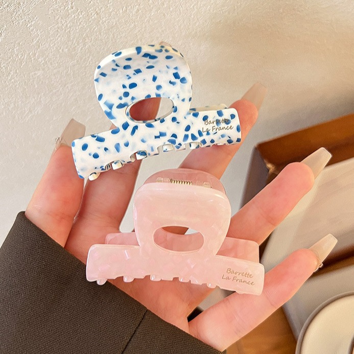 French acetate small grabber women's hair clips, semi-tied hair clips, headwear, high style, ponytail fixed shark clip hair clips details Picture