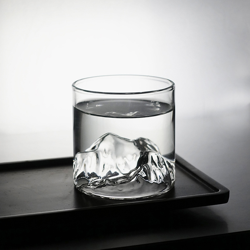 Whisky wine glasses, Mount Fuji high borosilicate glass transparent glasses, household glass wine glasses details Picture