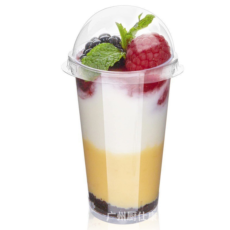 Wholesale of cross-border factory pudding cups, wedding plastic dessert cups, disposable party transparent thickened plastic mousse cups Item Picture