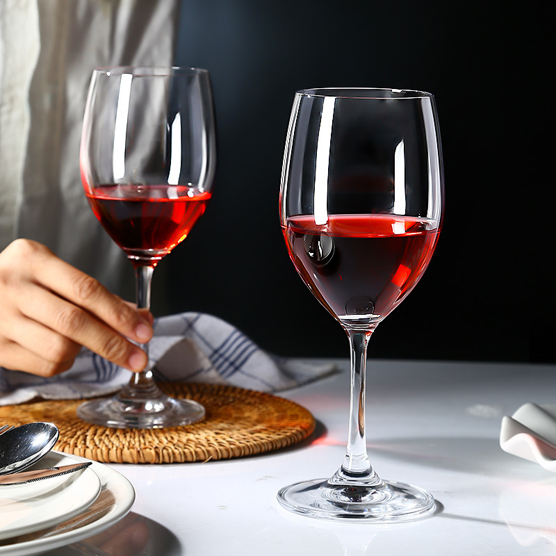 High-end hotel commercial red wine glass sets, foreign wine, tall goblins, glass cups, cocktail cups, gift customization, logo details Picture