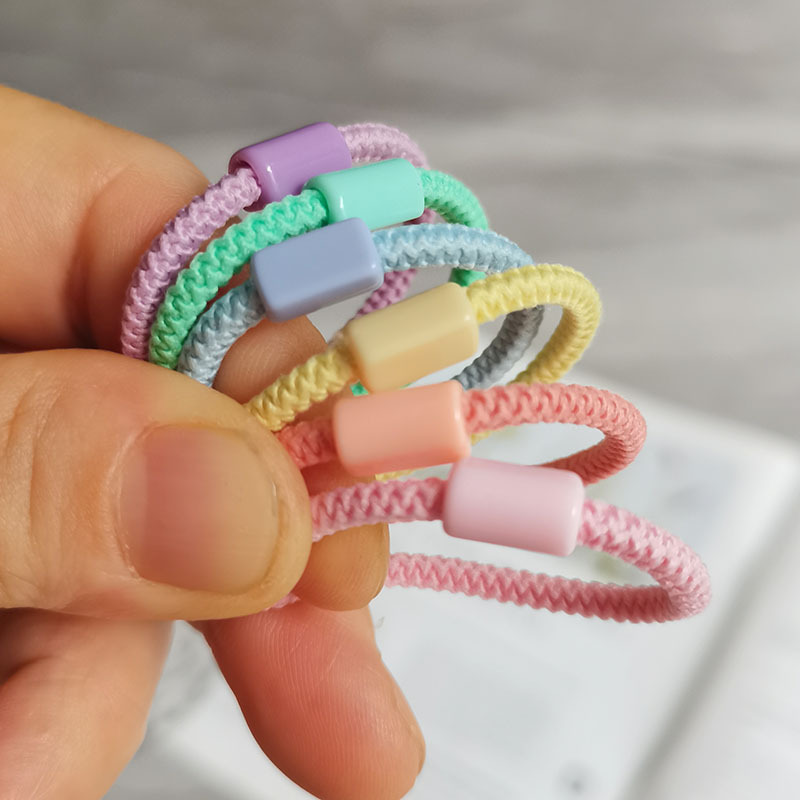 diy high-elasticity hair tie for children, handcrafted hair tie, hair band, candy-colored baby hair tie, rubber band wholesale Specification drawing