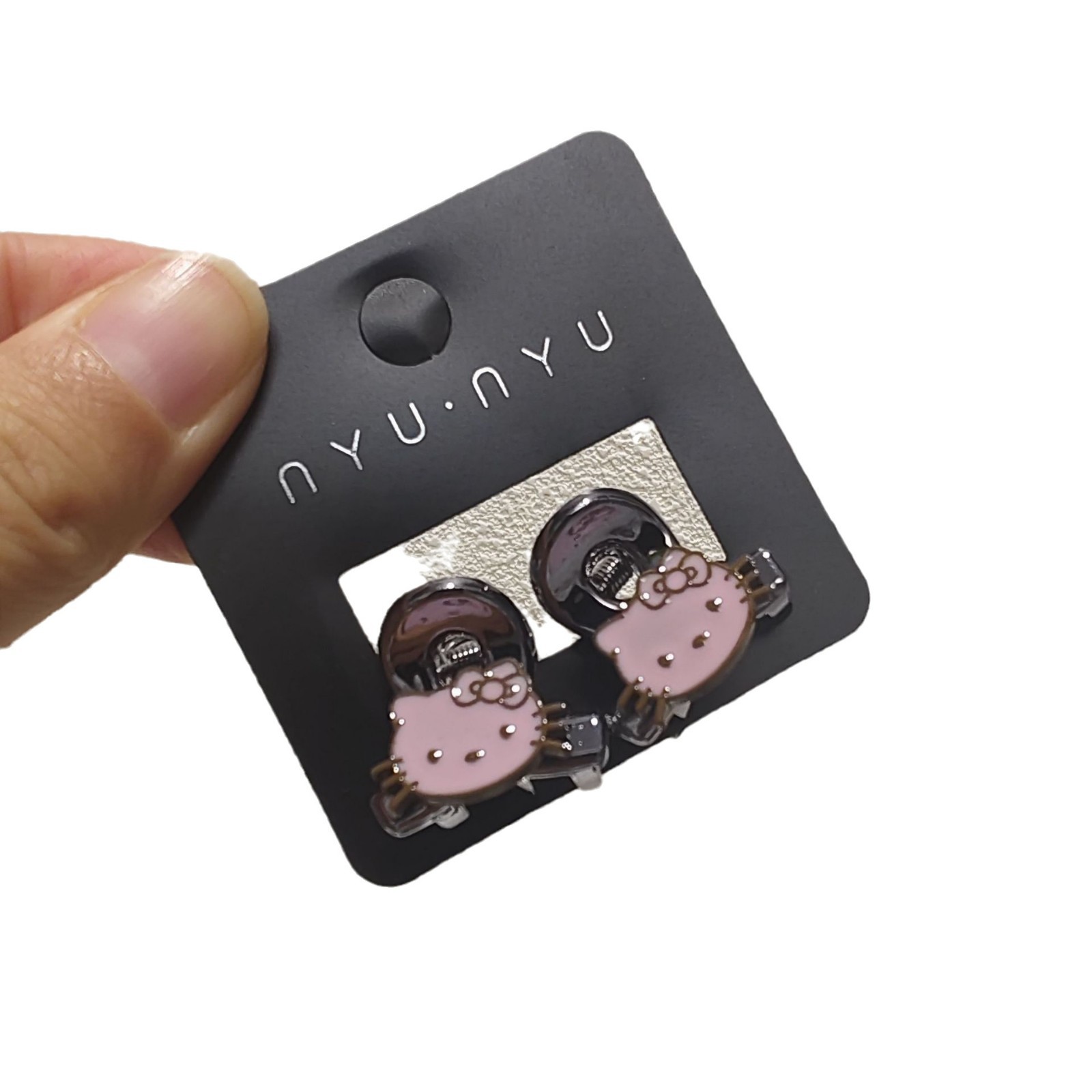 Korean super cute mini mini clip with oil drip kt cat hair clip for women, high-end bangs side clip cartoon hair accessory Item Picture