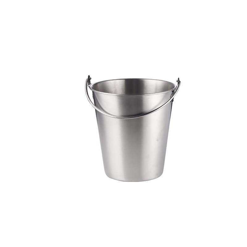 Creative American-style ins304 stainless steel restaurant fried food containers, snack fries, fried chicken buckets, bar ice cube buckets Item Picture