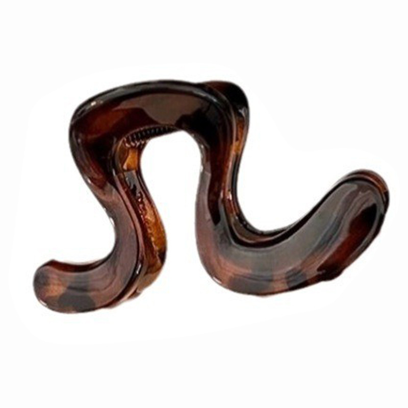 Korean geometric line grab clip, small half of the hair clip tied at the back of the head, small and high-end style, ins hair clip, high female head Item Picture