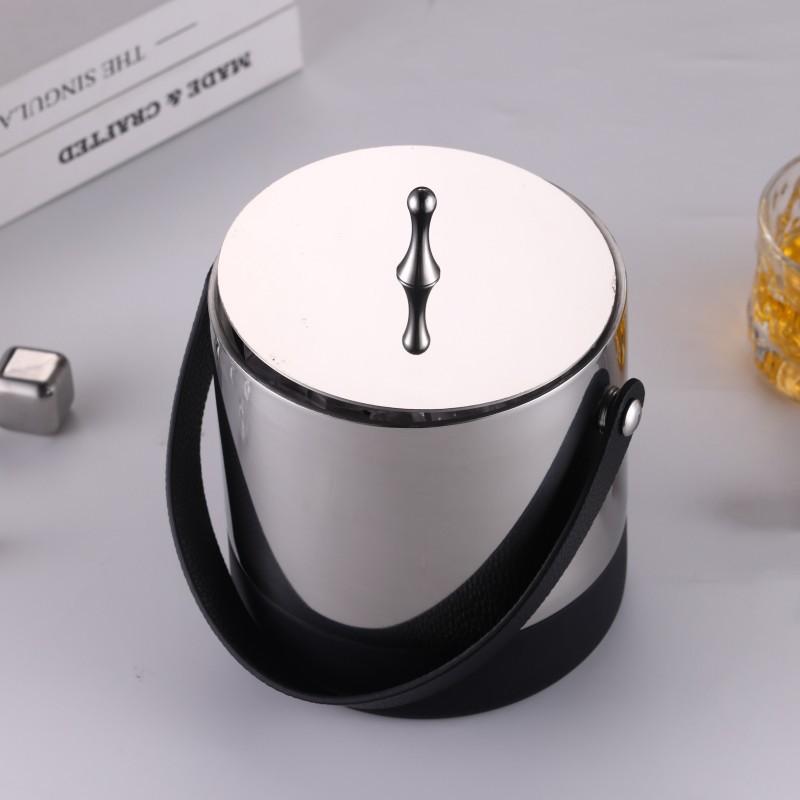 Stainless steel ice buckets, bars, KTVS, sake and beer buckets, hotels, popular household ice buckets, snack buckets, commercial Specification drawing