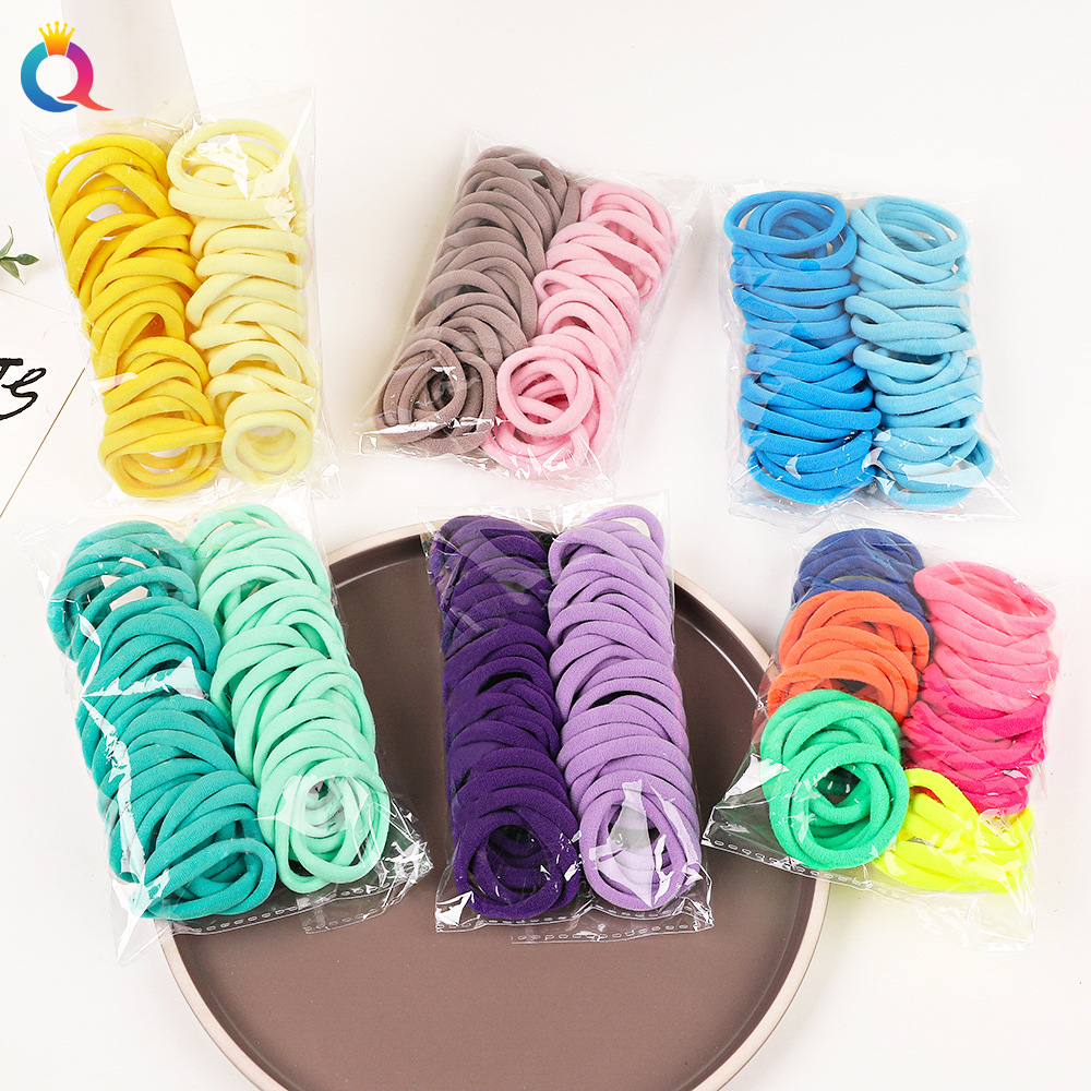 Qiyue bagged hair bands, high-elasticity towel bands, hair ties, hair bands, ins high appearance level hair ties and hair accessories wholesale details Picture