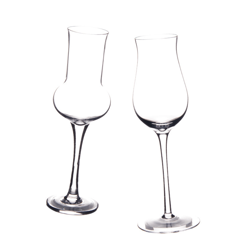 Tulip high-end glass aroma glass, transparent tall champagne glass, whisky and spirits tasting wine glass Item Picture