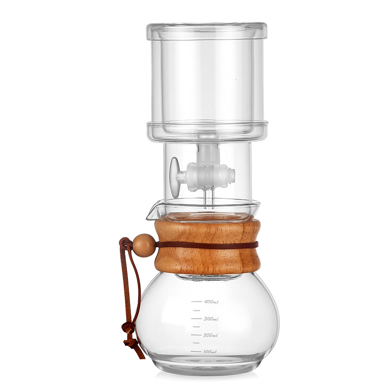 Coffee ice drip pot, glass household filter cold brew pot, cold brew coffee pot, small drip filter ice brew pot set Item Picture