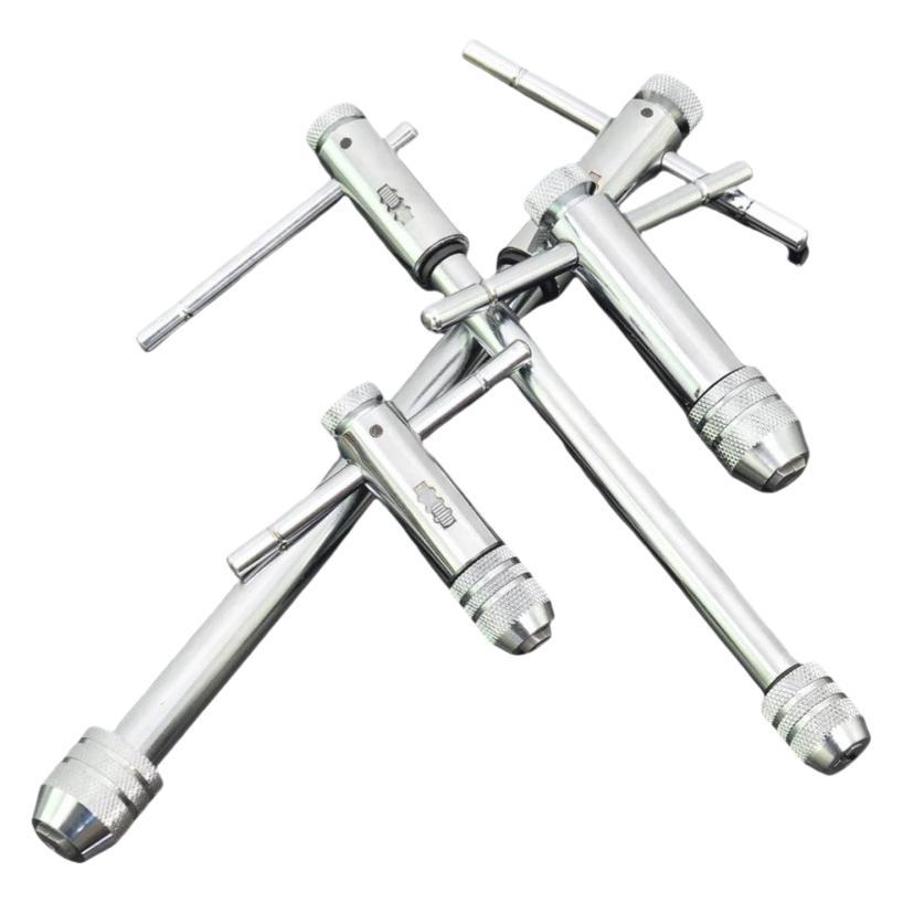 Adjustable ratchet tap wrench, winch tap wrench, T-shaped extended tap, reamer tap tool Item Picture