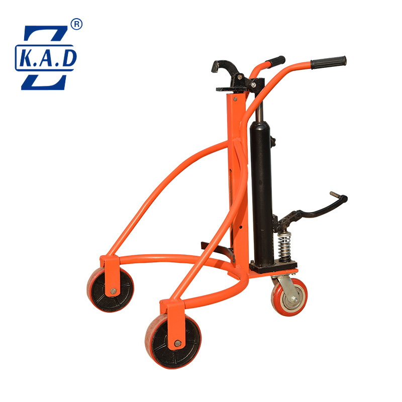 Factory wholesale manual hydraulic simple round drum handling carts, ordinary oil drum trolleys, transportation and handling machinery and equipment Application Scenario