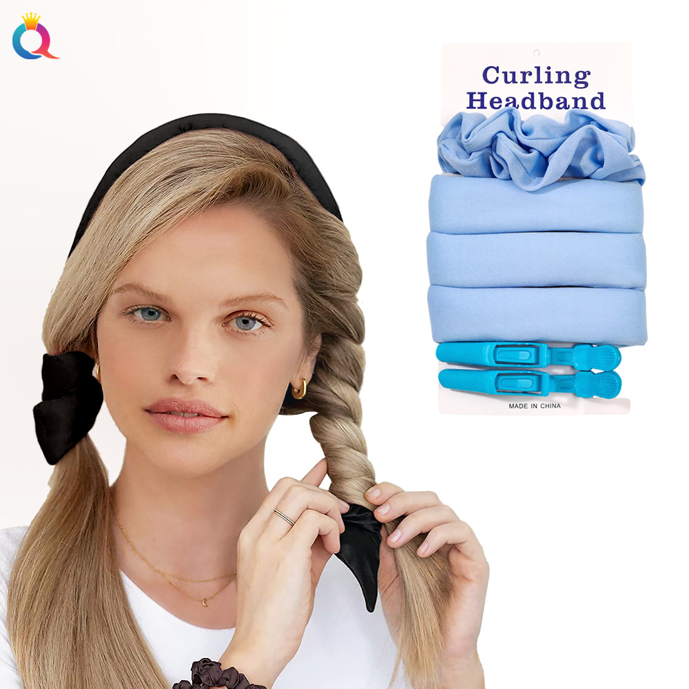Qiyue Amazon Lazy Sleep Foam Sponge, non-heating curling iron, large wave curling iron manufacturer, wholesale hair accessories details Picture