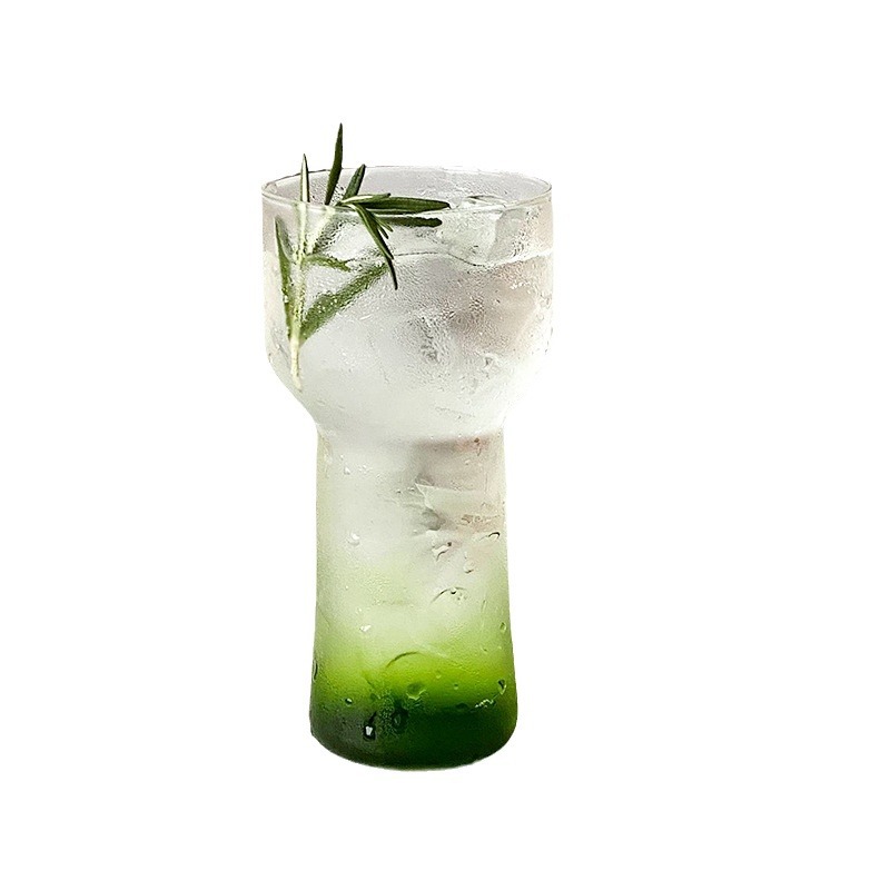 High borosilicate transparent high-temperature resistant torch cup, iced Americano coffee cup, sparkling water glass cup, cold brew drink cup Item Picture