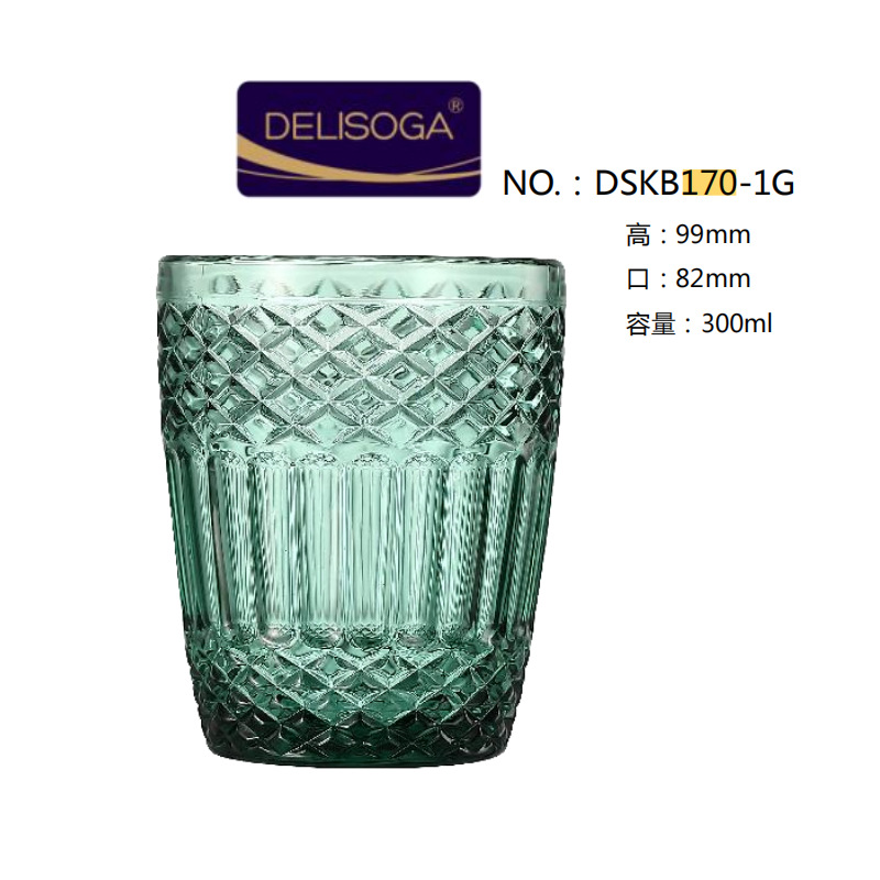 DELISOGA engraved glass cups, beer mugs, wine glasses, juice cups, beverage cups, water cups wholesale with logo printing Specification drawing