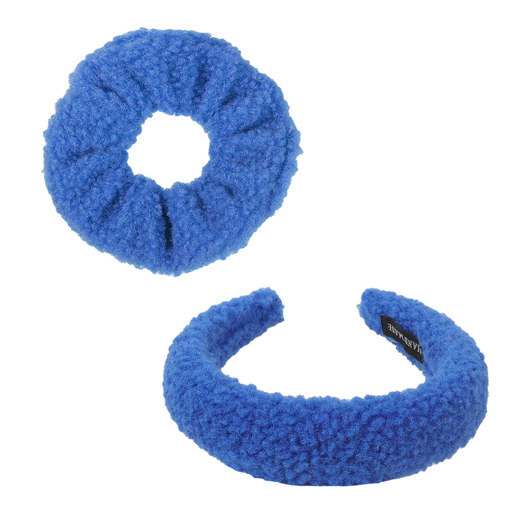 Qiyue Cross-border Korean Lamb plush hair band for washing face, high head top headband, simple headwear, hair hole women's hair accessory wholesale Item Picture
