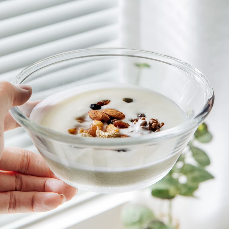 Customized glass salad bowls, fruit bowls, oat bowls, cute and girlish glass bowls, oat bowls, girlish fruit bowls Application Scenario