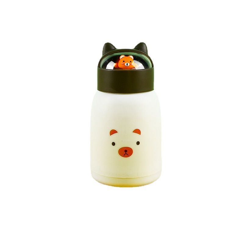 New cute pet animal water cup, creative gift cup, portable and portable glass water cup, cute drinking cup for students Item Picture