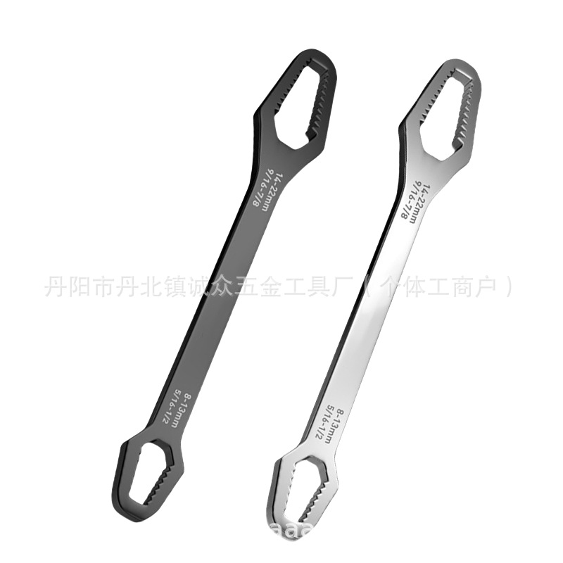 Ultra-hard steel wrench, small multi-functional double-head self-tightening universal 8-24, factory direct supply for fastening Application Scenario