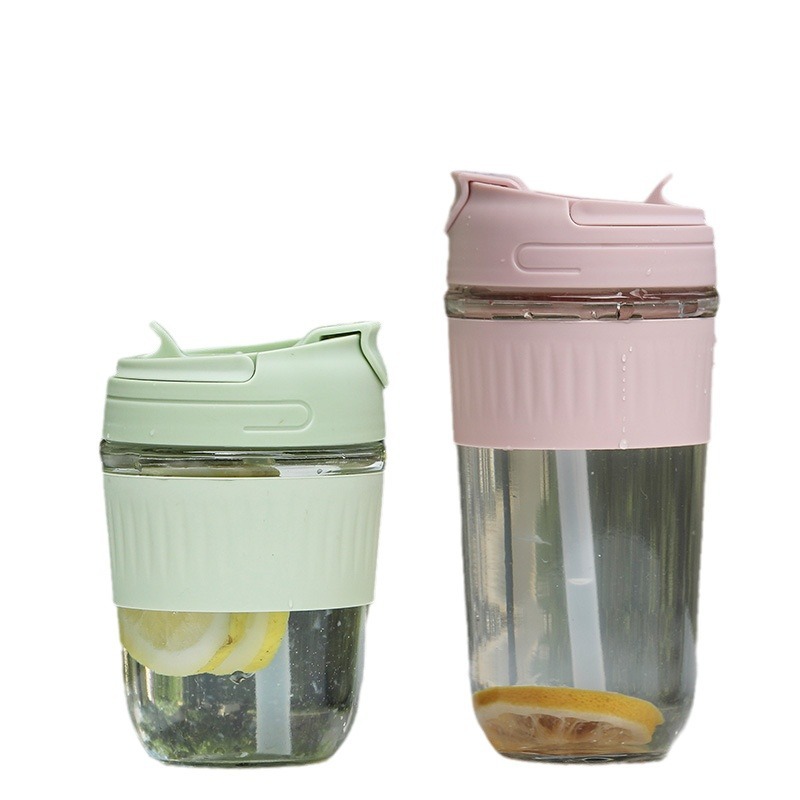 Creative wholesale opening: Glass cups, cute rabbit cups, gift advertisements, printed cups, penguin flower tea cups, printed logos Item Picture