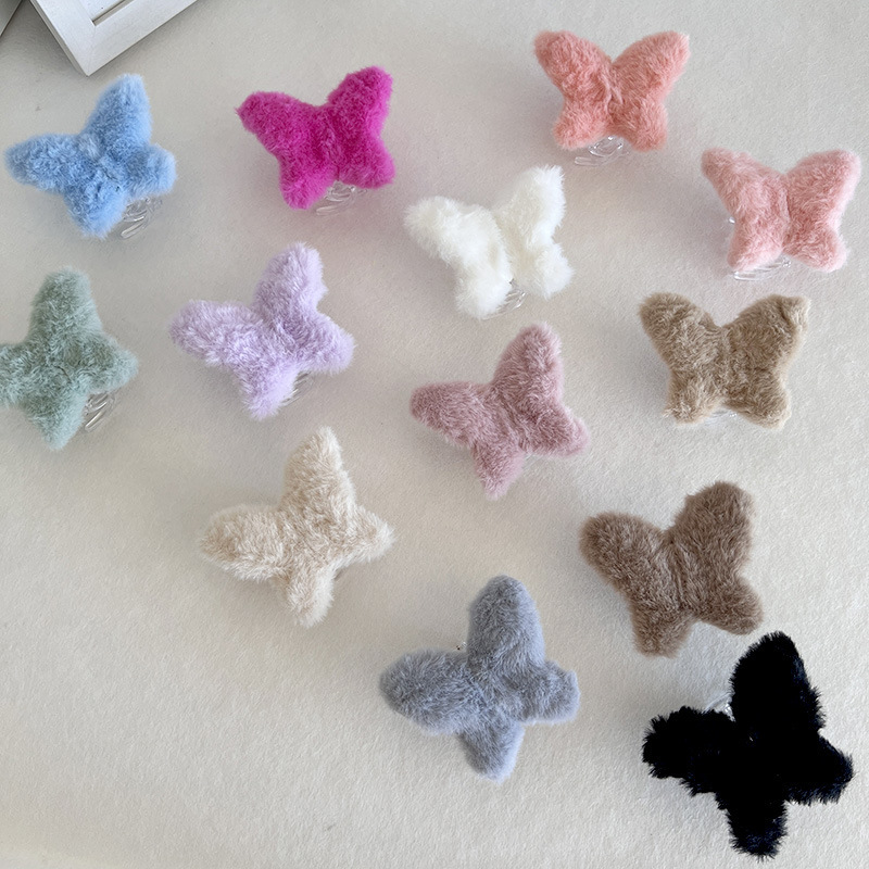MAO MAO Butterfly Hair clip for autumn and winter, medium-sized semi-tied hair at the back of the head, hair accessory, hair clip, Yiwu accessory, shark clip for women full figure