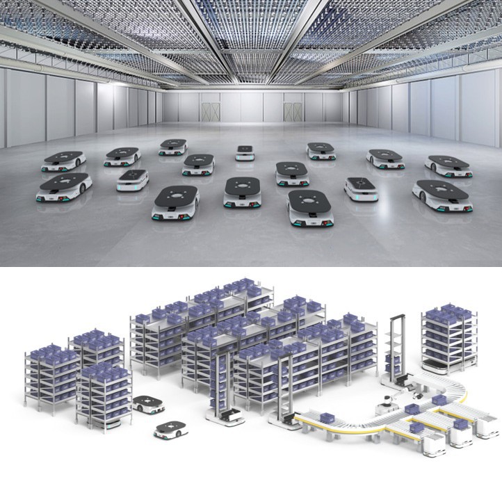 Factory direct supply AGV towing intelligent material handling vehicles, logistics trackless robots, latent lifting, factory workshop transportation Specification drawing