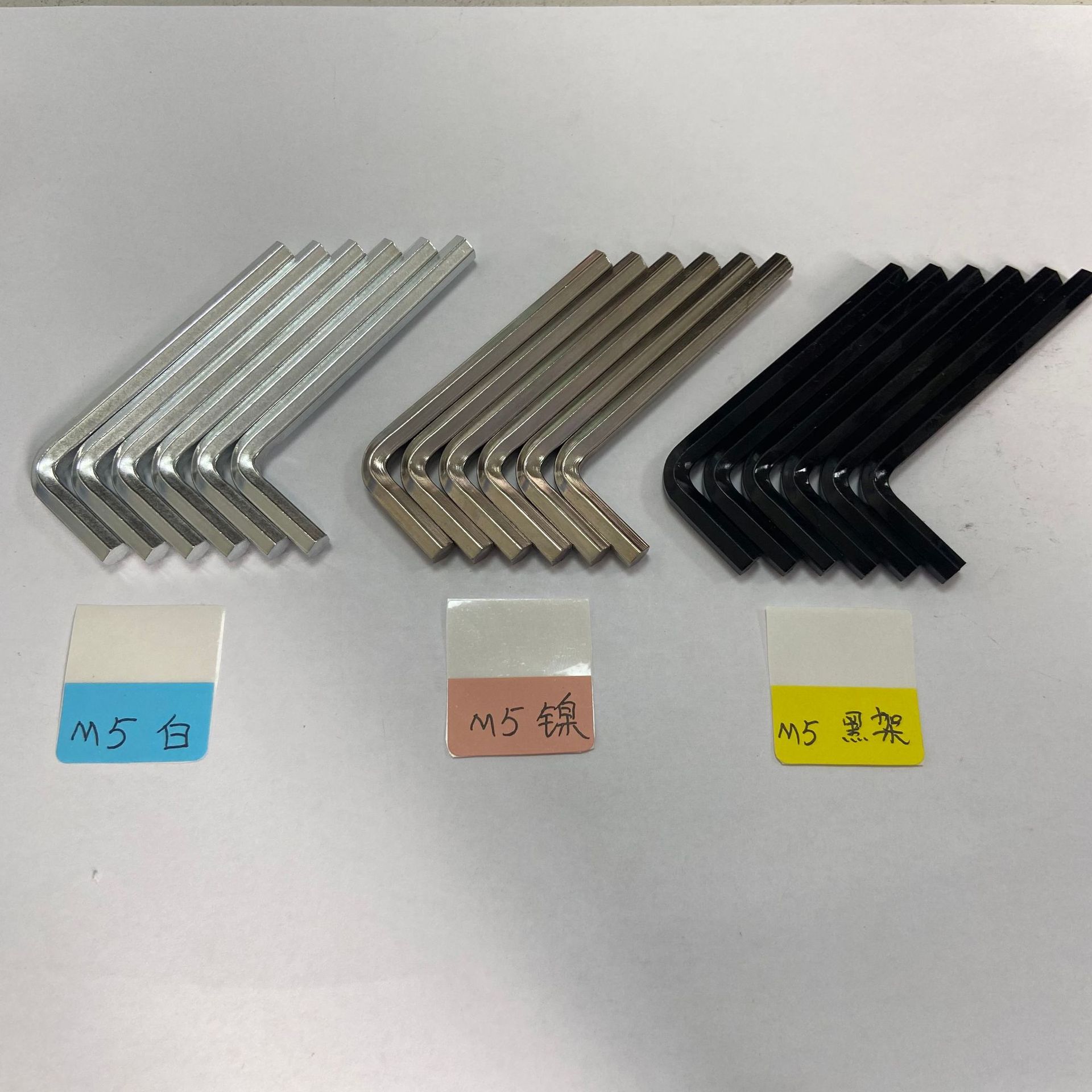 Wholesale of flat-head hex socket wrenches, L-shaped hex keys, British standard hex socket wrench sets and hardware tools Specification drawing