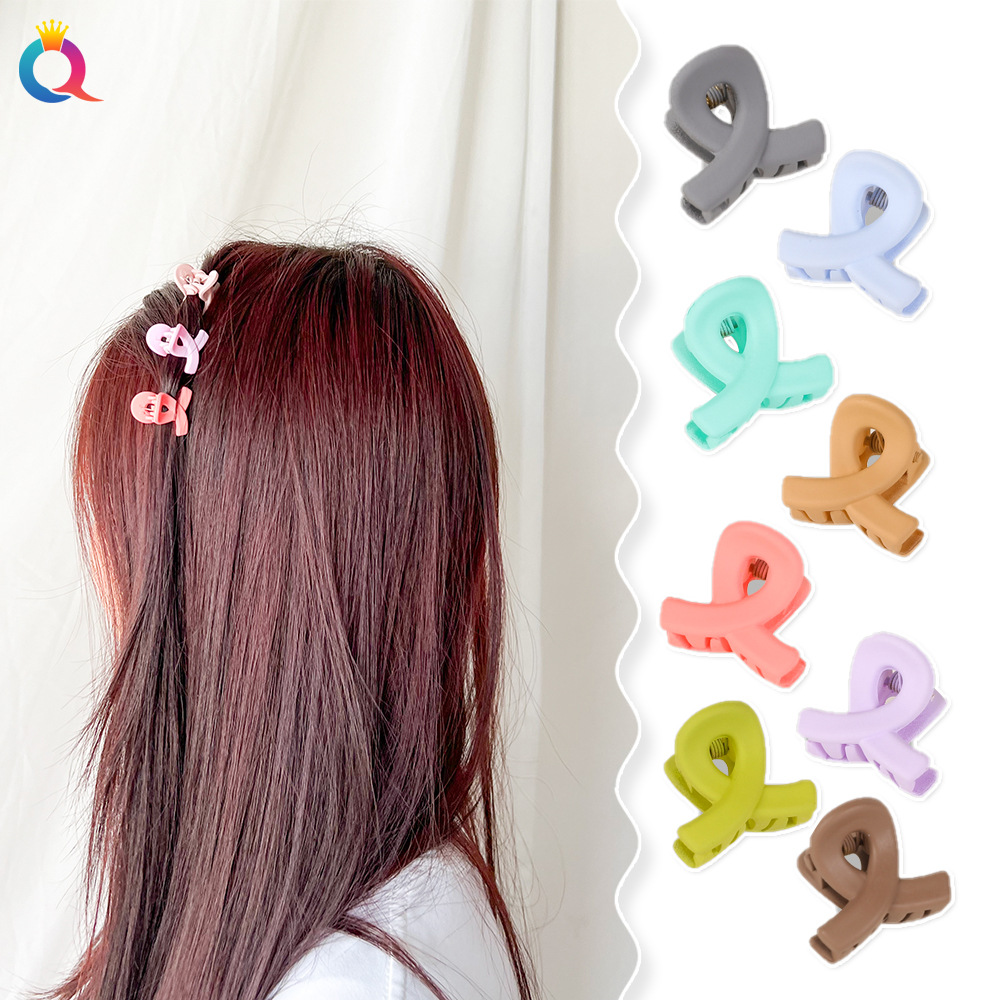 Qiyue Cross-border Dopamine Hair Clips, small scratch-off clips, cross clips, hair clips, ins side clips, hair accessories wholesale Specification drawing
